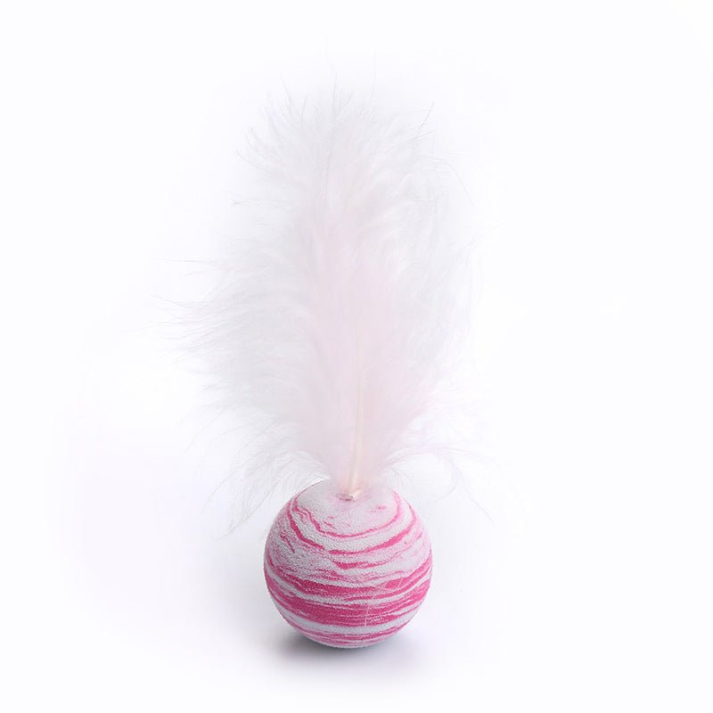 Cat-related Products Feather EVA Material Lightweight Foam Ball Throwing Toy | Luxury Home Accessories | Heulog Glow