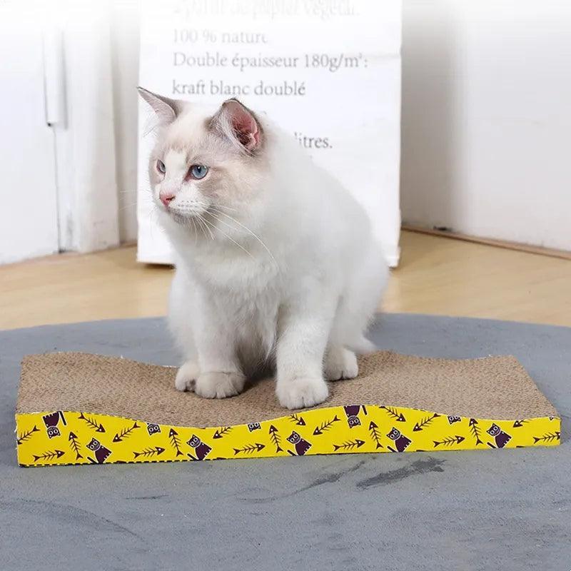 Cat Scratching Corrugated Board | Luxury Home Accessories | Heulog Glow