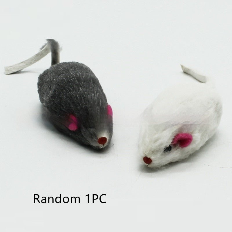 Cat Supplies 2-inch Rabbit Skin Mouse Self-Hi Toy | Luxury Home Accessories | Heulog Glow
