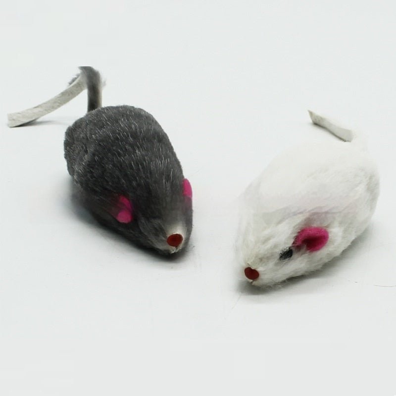 Cat Supplies 2-inch Rabbit Skin Mouse Self-Hi Toy | Luxury Home Accessories | Heulog Glow
