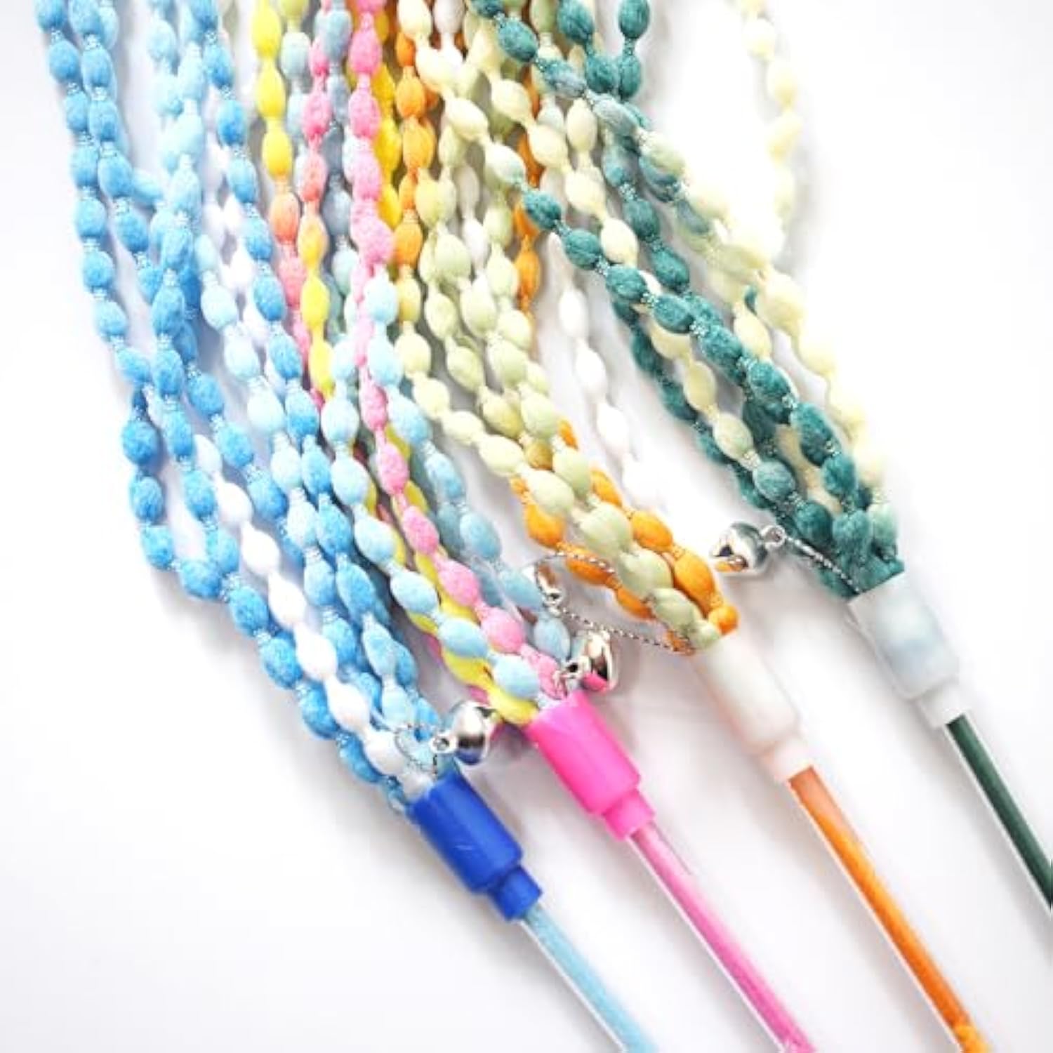 Cat Teaser Toys Plush Cat Wands Interactive Cat Teasing Stick Vibrant Cat Teaser Wands With Bell For Cat Kitten Having Exerciser Playing | Luxury Home Accessories | Heulog Glow