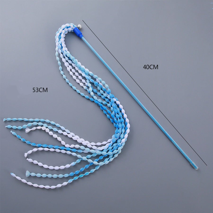 Cat Teaser Toys Plush Cat Wands Interactive Cat Teasing Stick Vibrant Cat Teaser Wands With Bell For Cat Kitten Having Exerciser Playing | Luxury Home Accessories | Heulog Glow