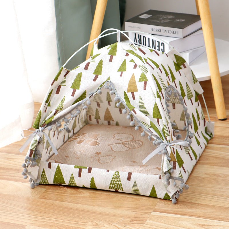 Cat Tent Cat Cat House Enclosed Pet Bed | Luxury Home Accessories | Heulog Glow