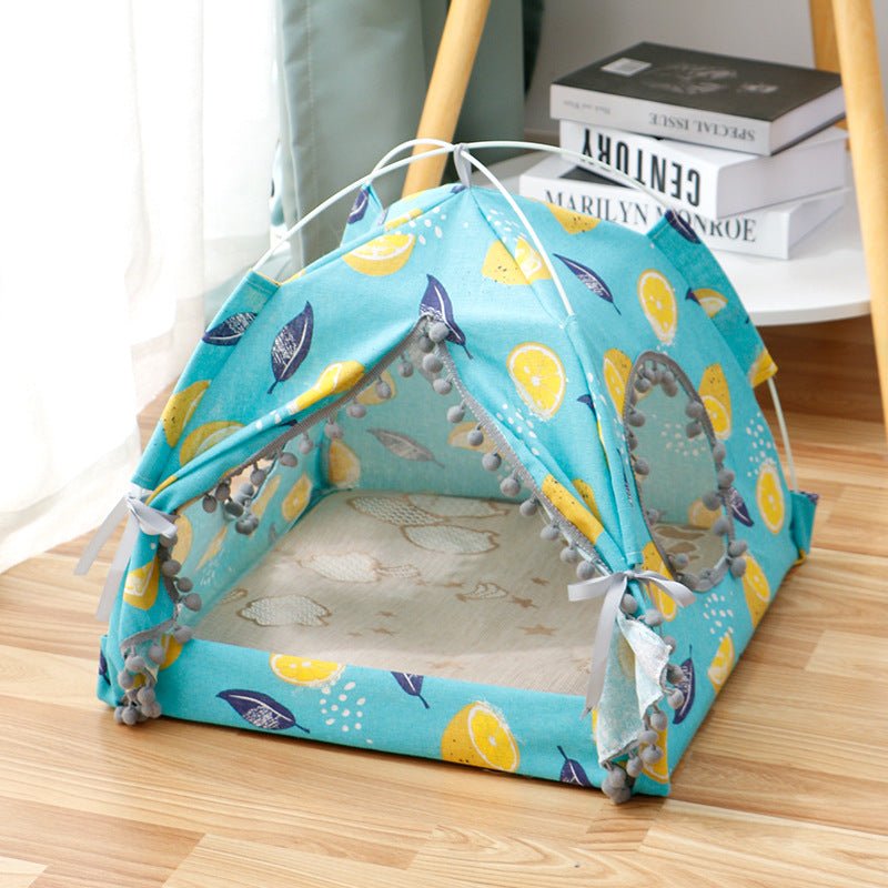 Cat Tent Cat Cat House Enclosed Pet Bed | Luxury Home Accessories | Heulog Glow