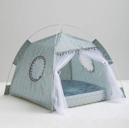 Cat Tent Cat Cat House Enclosed Pet Bed | Luxury Home Accessories | Heulog Glow