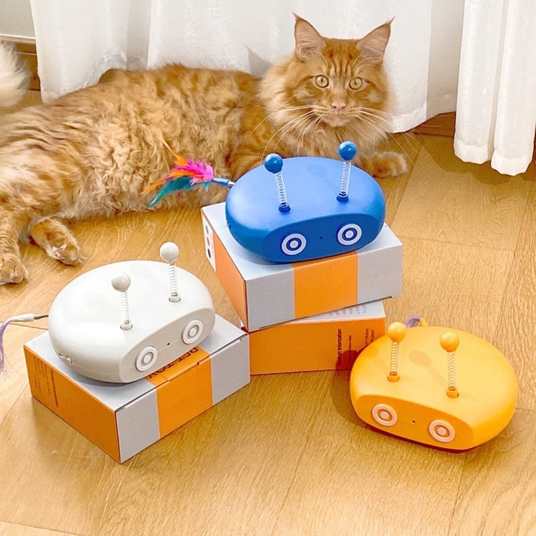 Cat Toy Electric Laser Cat Teaser Turntable Rechargeable Smart | Luxury Home Accessories | Heulog Glow