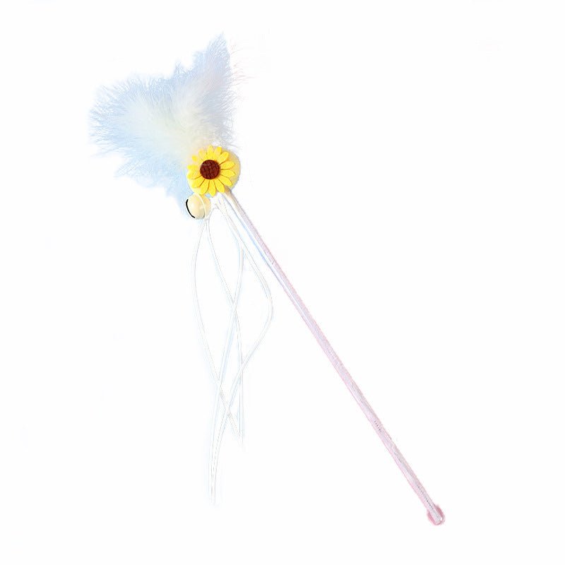 Cat Toy Teaser Plush Feather Bell Teaser Relieving Boredom Self-Hi Pet | Luxury Home Accessories | Heulog Glow