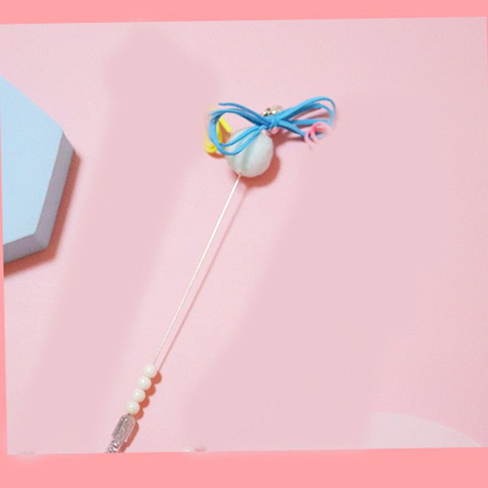Cat Toy Teaser Plush Feather Bell Teaser Relieving Boredom Self-Hi Pet | Luxury Home Accessories | Heulog Glow