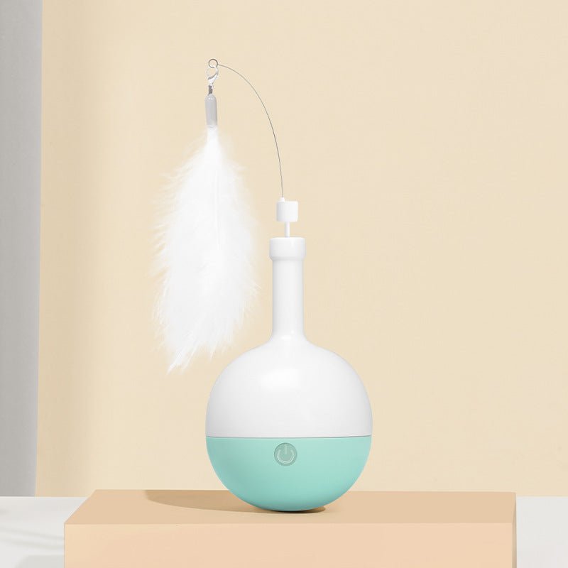 Cat Toys For Indoor Cats Ultra Quiet Interactive Cat Toy Random Moving Auto Matic Cat Feather Toy For Bored Cats Auto Timer Off Rechargeable Smart Cat Toys | Luxury Home Accessories | Heulog Glow