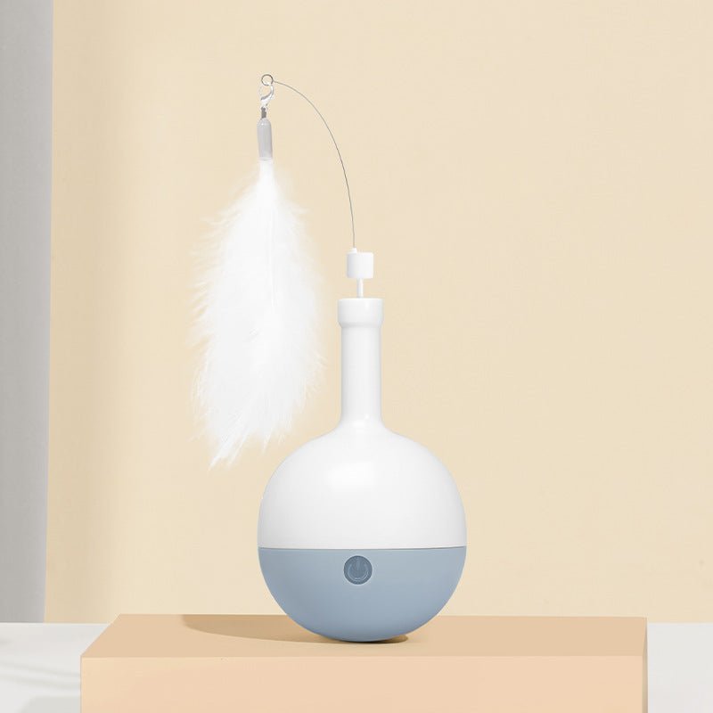 Cat Toys For Indoor Cats Ultra Quiet Interactive Cat Toy Random Moving Auto Matic Cat Feather Toy For Bored Cats Auto Timer Off Rechargeable Smart Cat Toys | Luxury Home Accessories | Heulog Glow