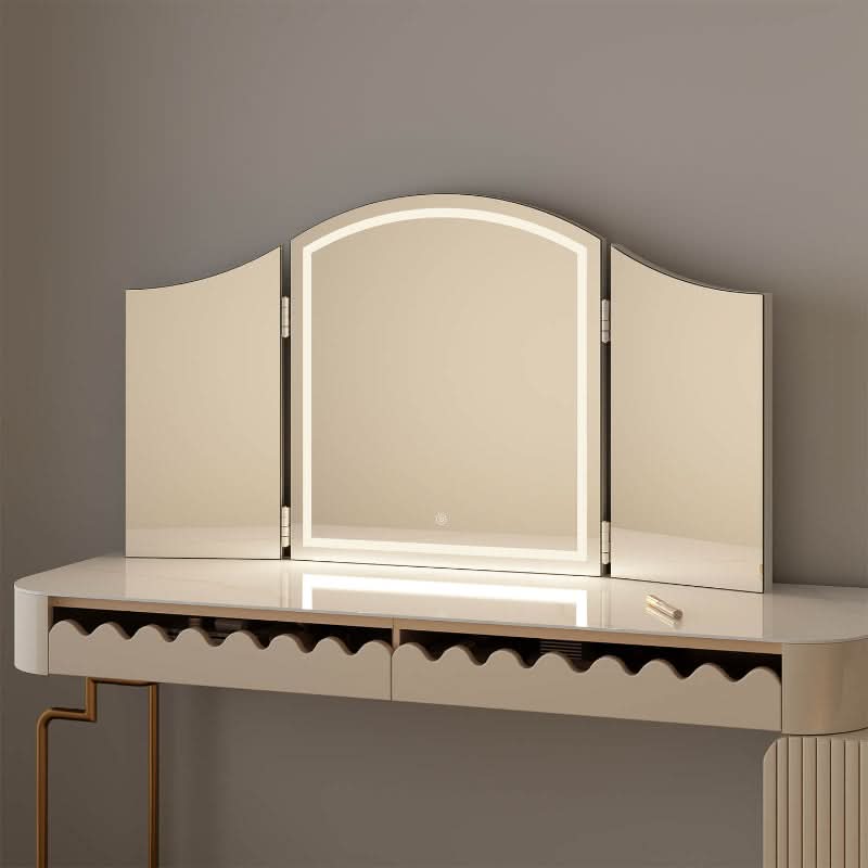 Cate Triple Dressing Table Mirror | Luxury Home Accessories | Heulog Glow