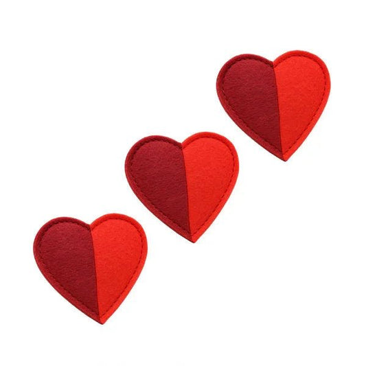 Cath Kidston Hearts & Roses Felt Hearts 3 pk | Luxury Home Accessories | Heulog Glow