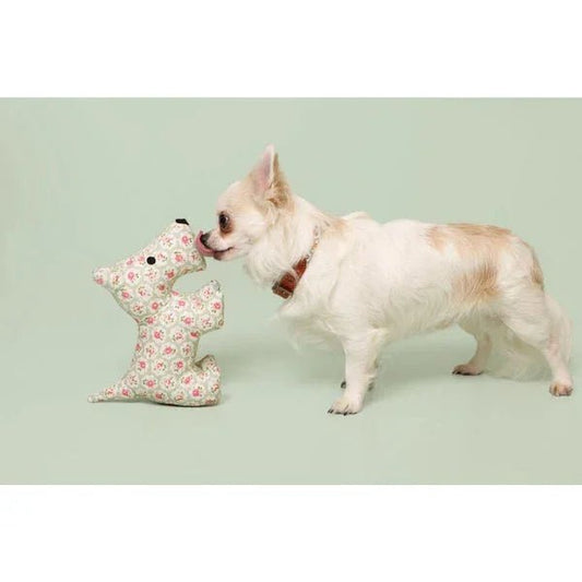Cath Kidston Provence Rose Tough Cotton Canvas Stanley Plush Dog Toy | Luxury Home Accessories | Heulog Glow