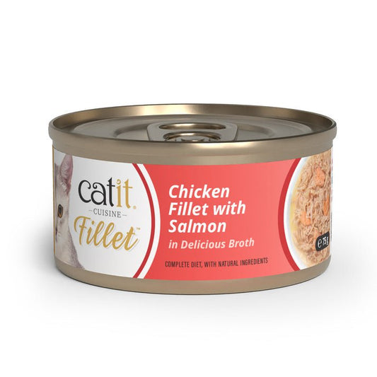 Catit Chicken Fillet with Salmon 12x75g | Luxury Home Accessories | Heulog Glow