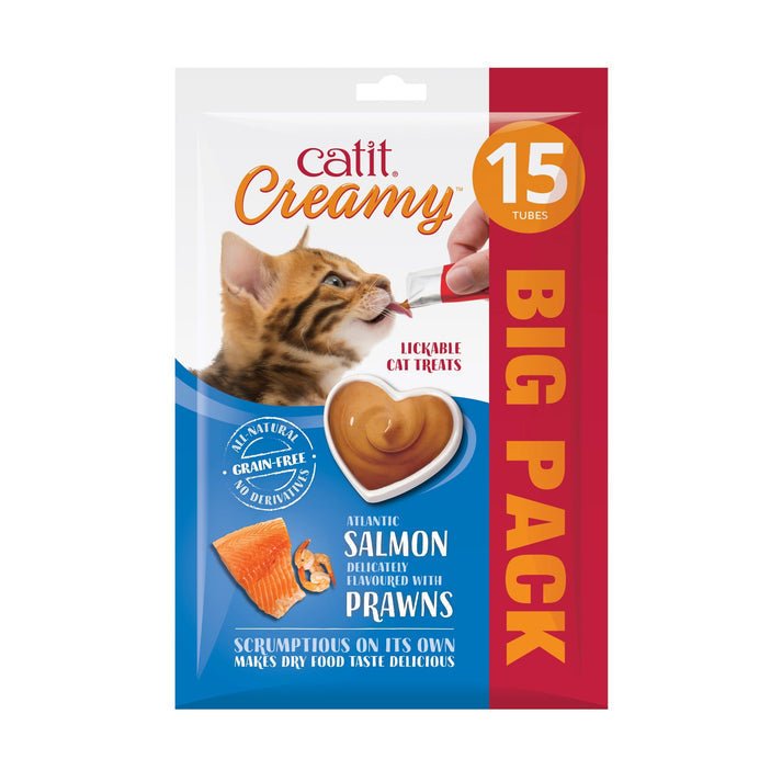 Catit Creamy Salmon & Prawn 15 pack | Luxury Home Accessories | Heulog Glow