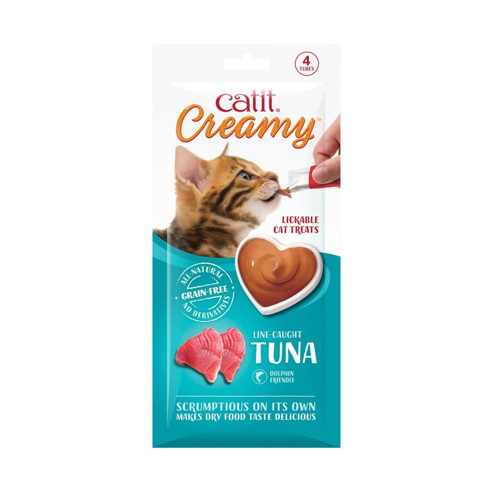 Catit Creamy Treats Tuna 4 x 10g | Luxury Home Accessories | Heulog Glow