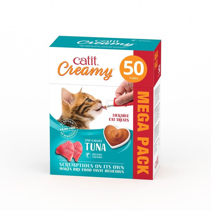 Catit Creamy Tuna Mega Pack 50x10g | Luxury Home Accessories | Heulog Glow