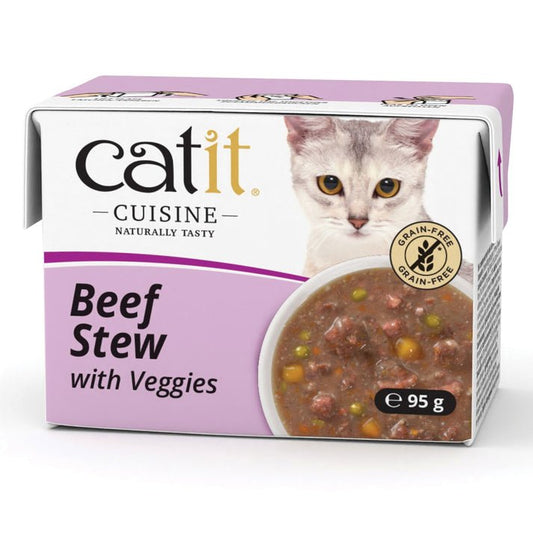 Catit Cuisine Beef Stew 12x95g | Luxury Home Accessories | Heulog Glow