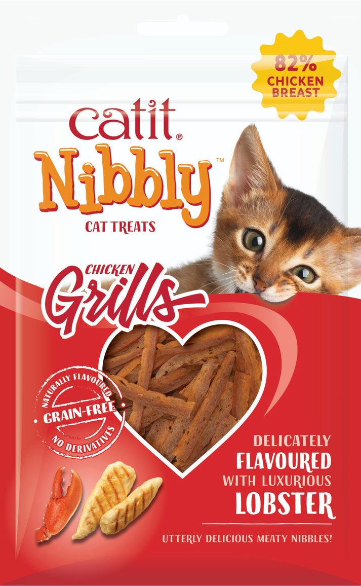 Catit Nibbly Grills Chicken & Lobster Flavour 30g | Luxury Home Accessories | Heulog Glow