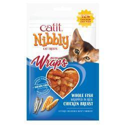 Catit Nibbly Wraps Chicken & Fish Treats, 30g | Luxury Home Accessories | Heulog Glow