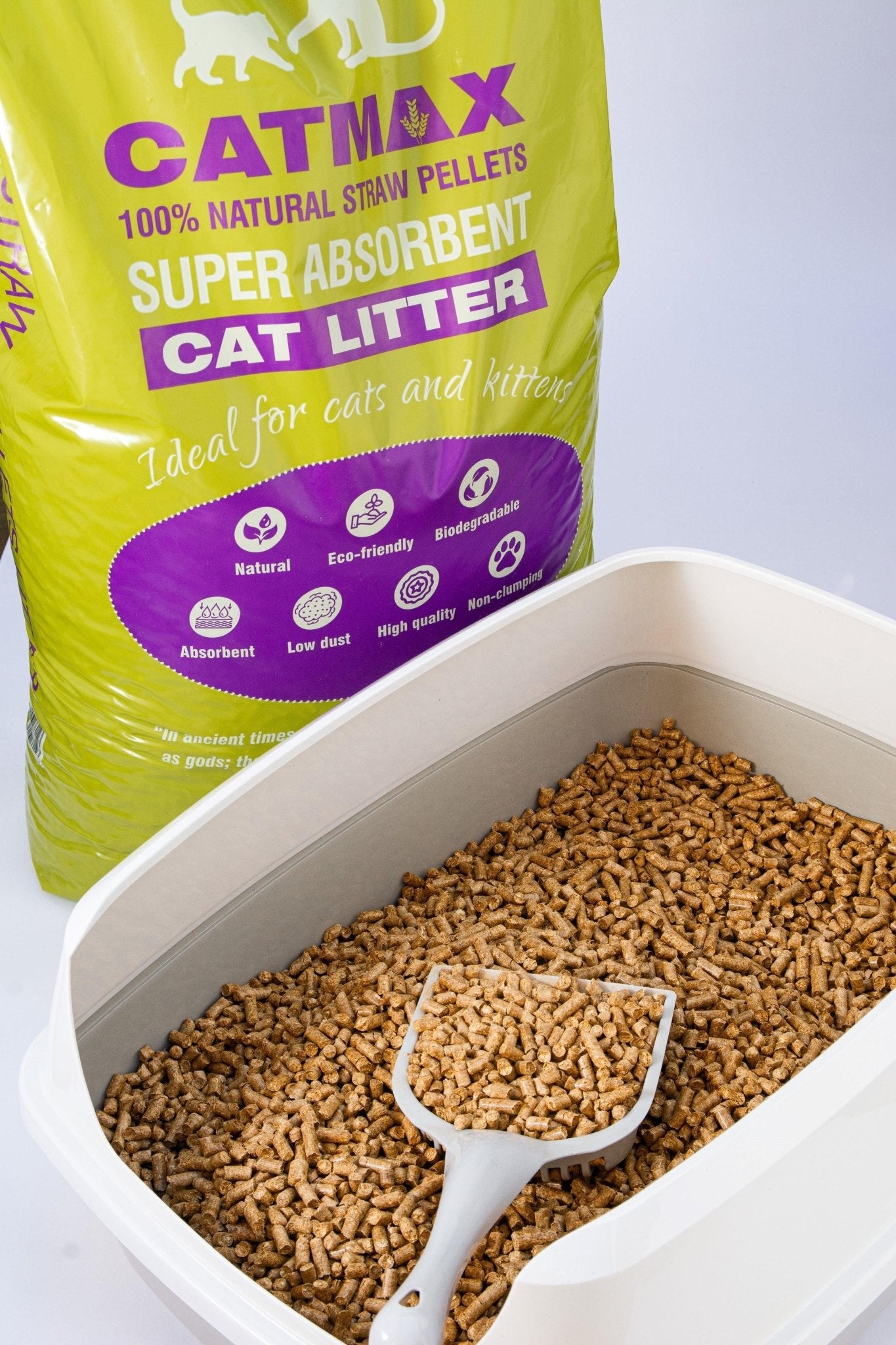 Catmax Straw Pellet Cat Litter | Luxury Home Accessories | Heulog Glow
