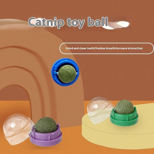 Catnip Ball Cat Toy Molar Teeth Cleaning Bite-resistant Relieving Stuffy Kitten Self-licking | Luxury Home Accessories | Heulog Glow