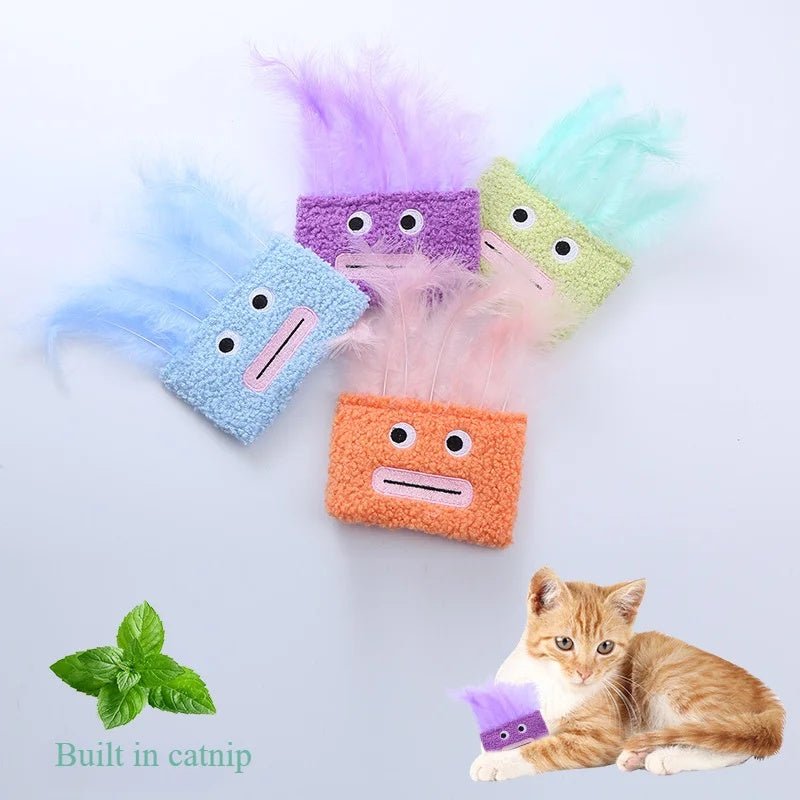 Catnip Plush Toy Cat Toy Funny Big Mouth Explosion Head Shaped Cat Toy | Luxury Home Accessories | Heulog Glow