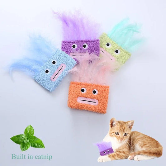 Catnip Plush Toy Cat Toy Funny Big Mouth Explosion Head Shaped Cat Toy | Luxury Home Accessories | Heulog Glow