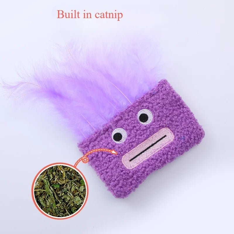 Catnip Plush Toy Cat Toy Funny Big Mouth Explosion Head Shaped Cat Toy | Luxury Home Accessories | Heulog Glow