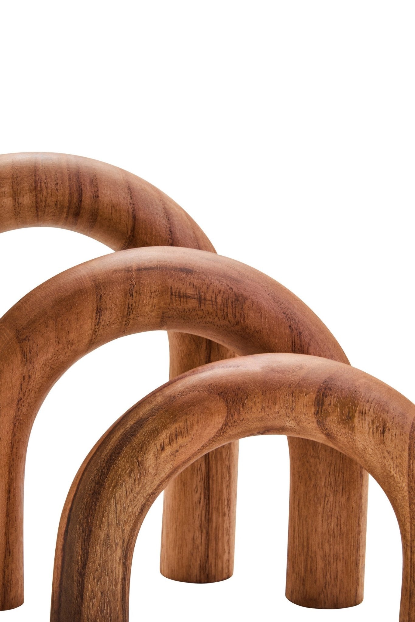 Cato Natural Wood Arch Sculpture | Luxury Home Accessories | Heulog Glow