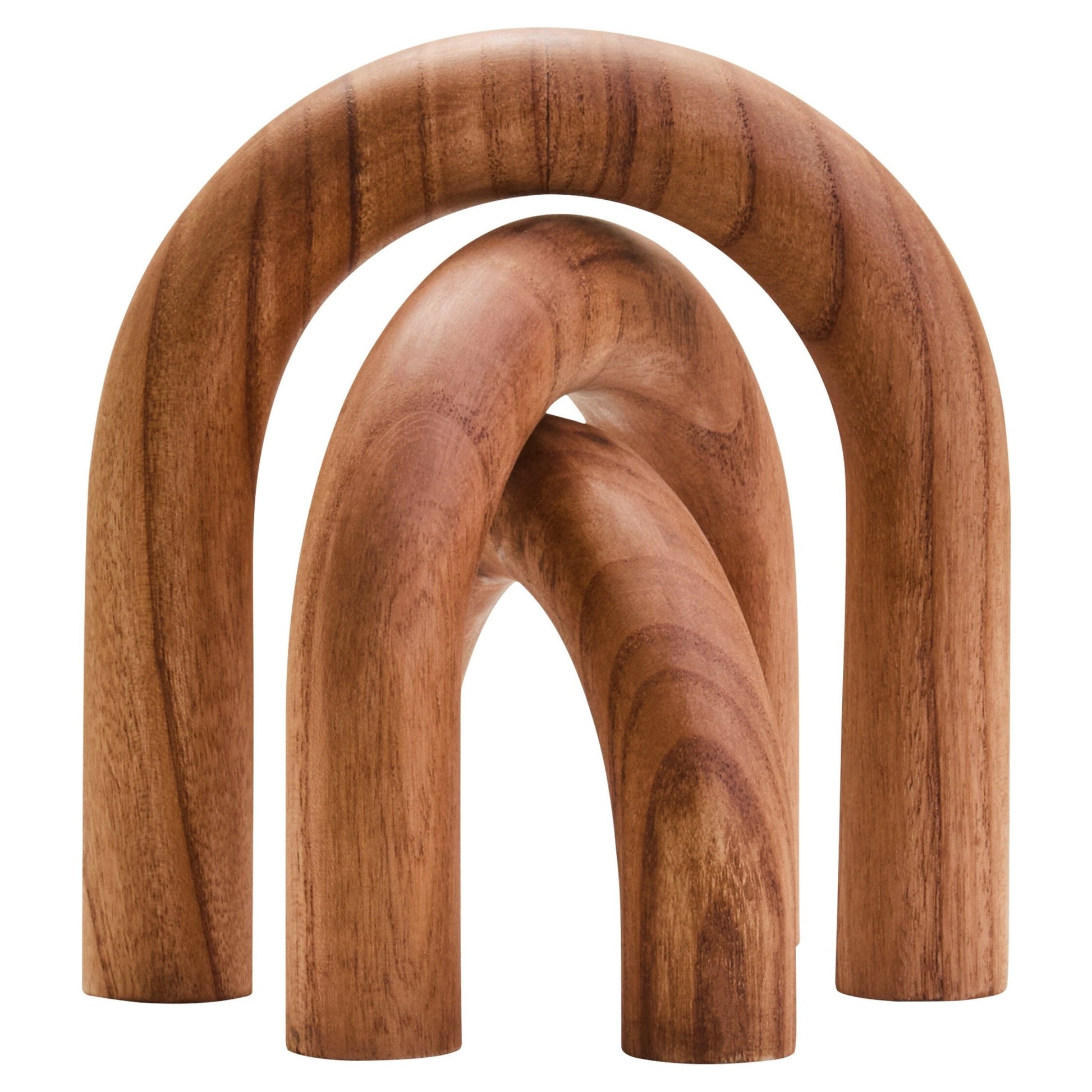 Cato Natural Wood Arch Sculpture | Luxury Home Accessories | Heulog Glow