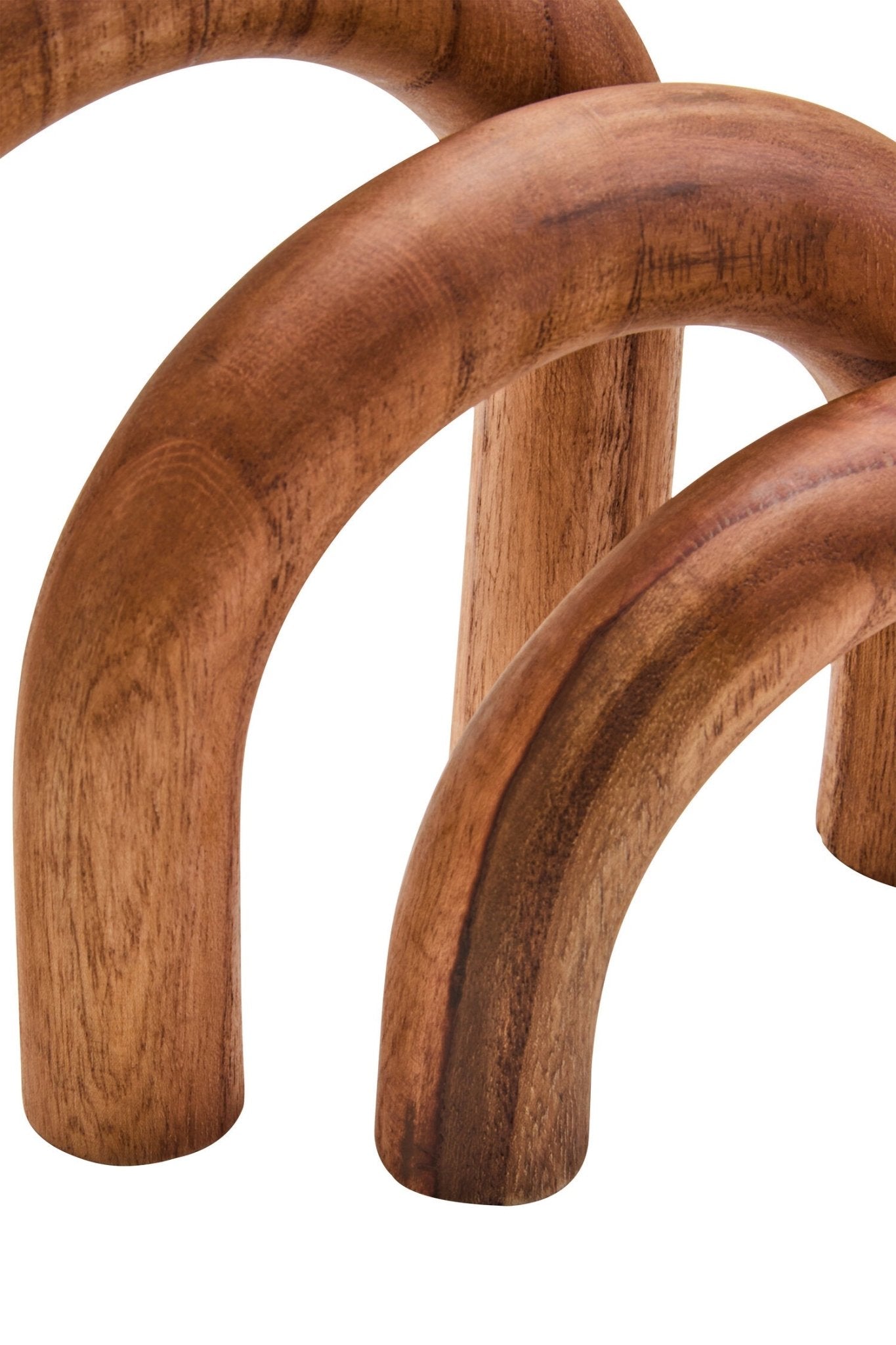 Cato Natural Wood Arch Sculpture | Luxury Home Accessories | Heulog Glow