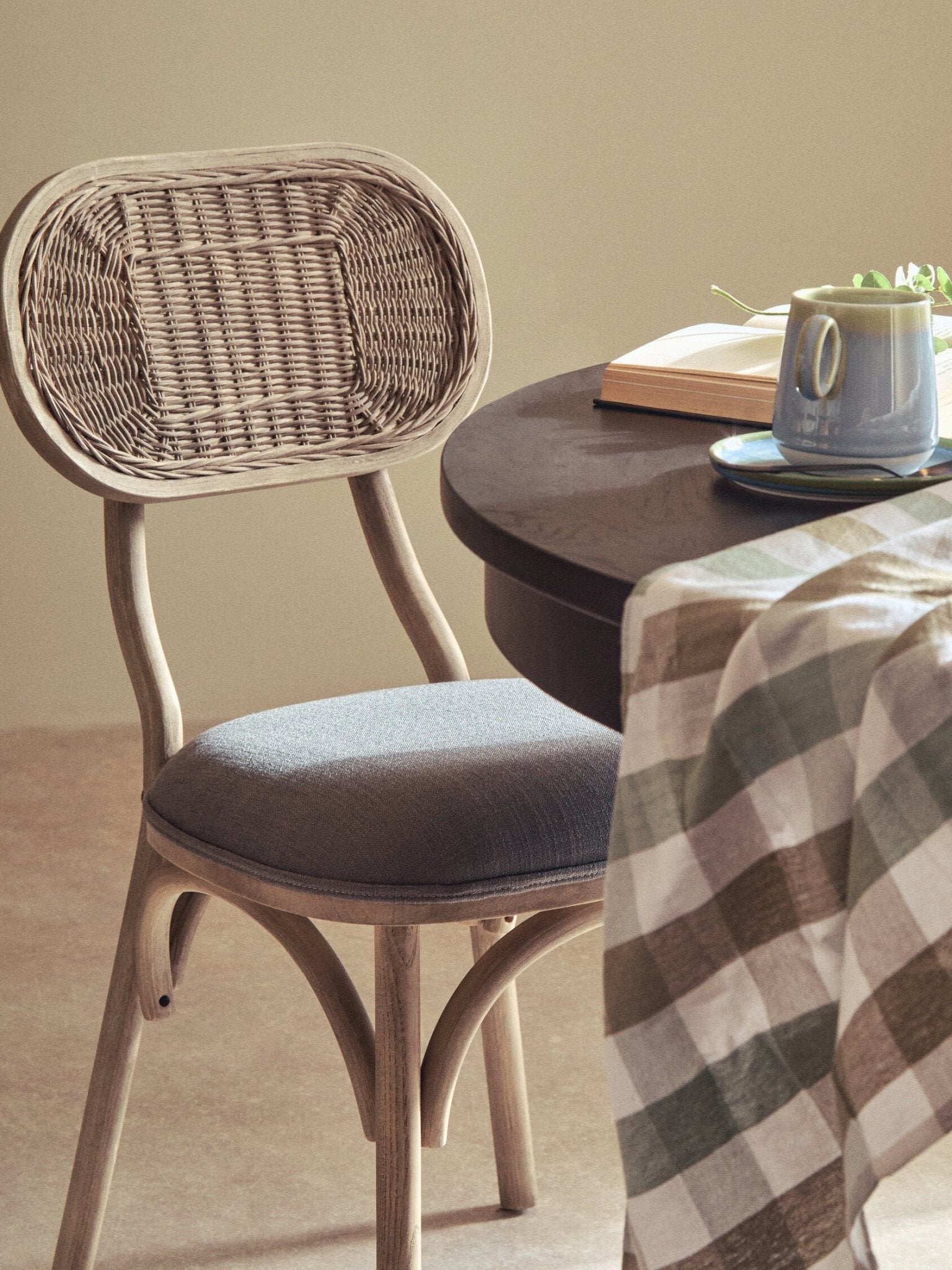 Cebu Grey Wash Elm Wood Dining Chair | Luxury Home Accessories | Heulog Glow