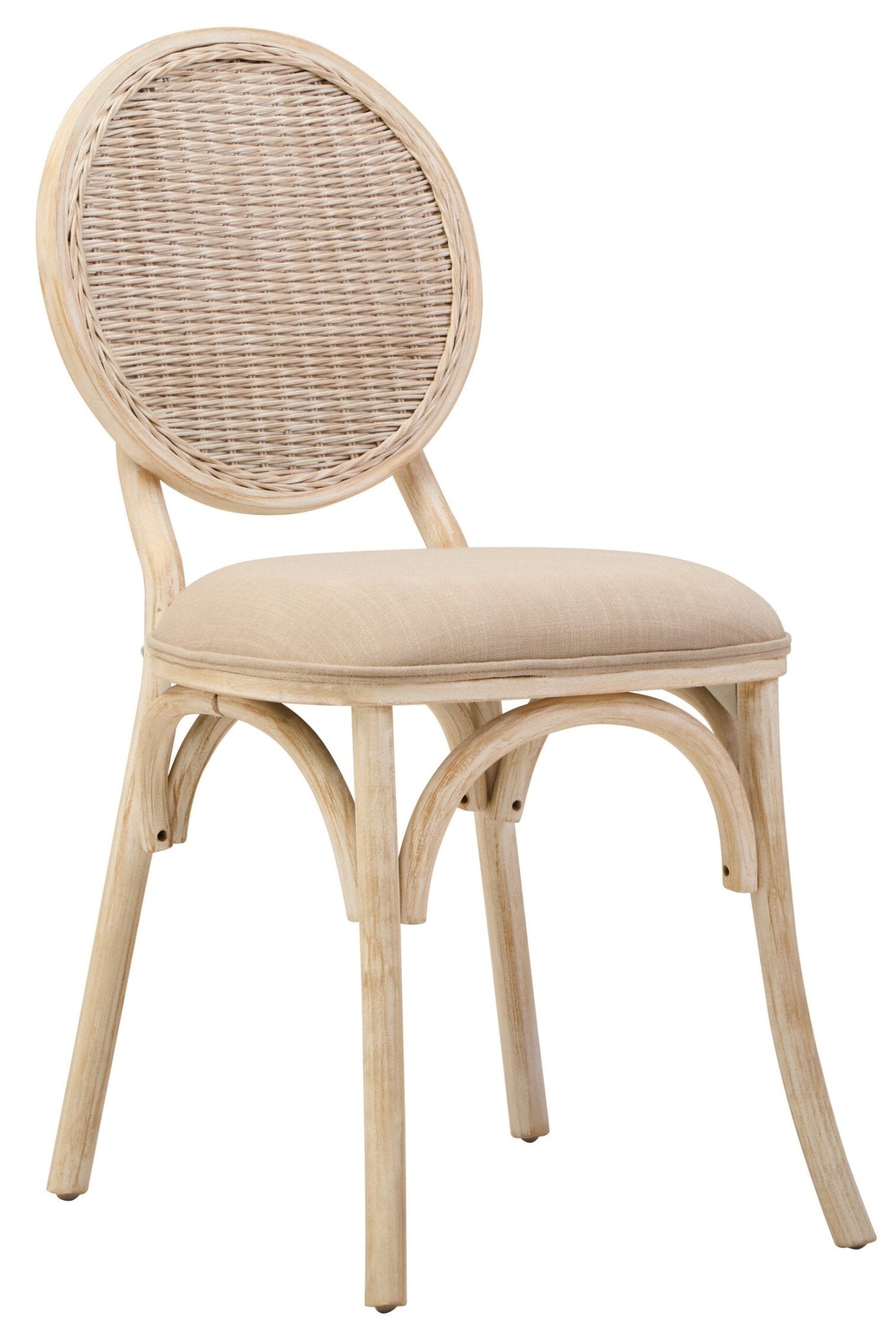 Cebu White Wash Elm Wood Dining Chair | Luxury Home Accessories | Heulog Glow