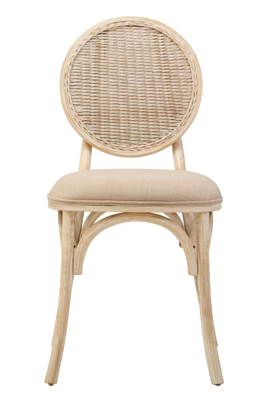 Cebu White Wash Elm Wood Dining Chair | Luxury Home Accessories | Heulog Glow