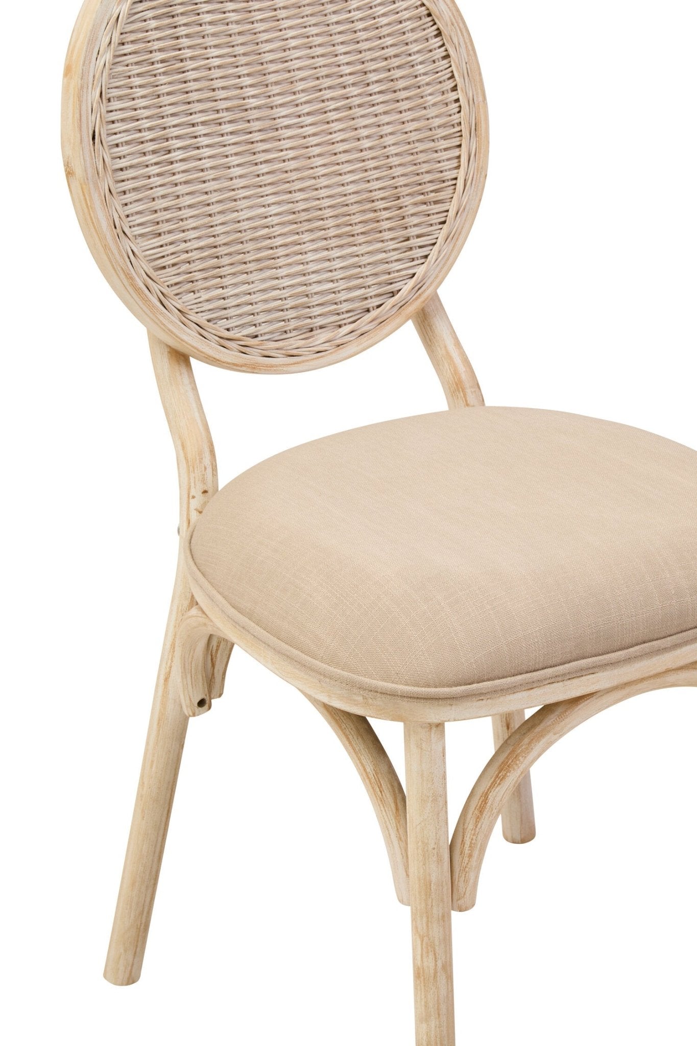 Cebu White Wash Elm Wood Dining Chair | Luxury Home Accessories | Heulog Glow