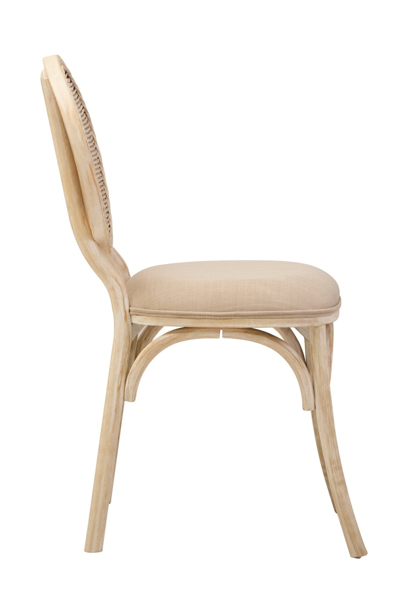 Cebu White Wash Elm Wood Dining Chair | Luxury Home Accessories | Heulog Glow