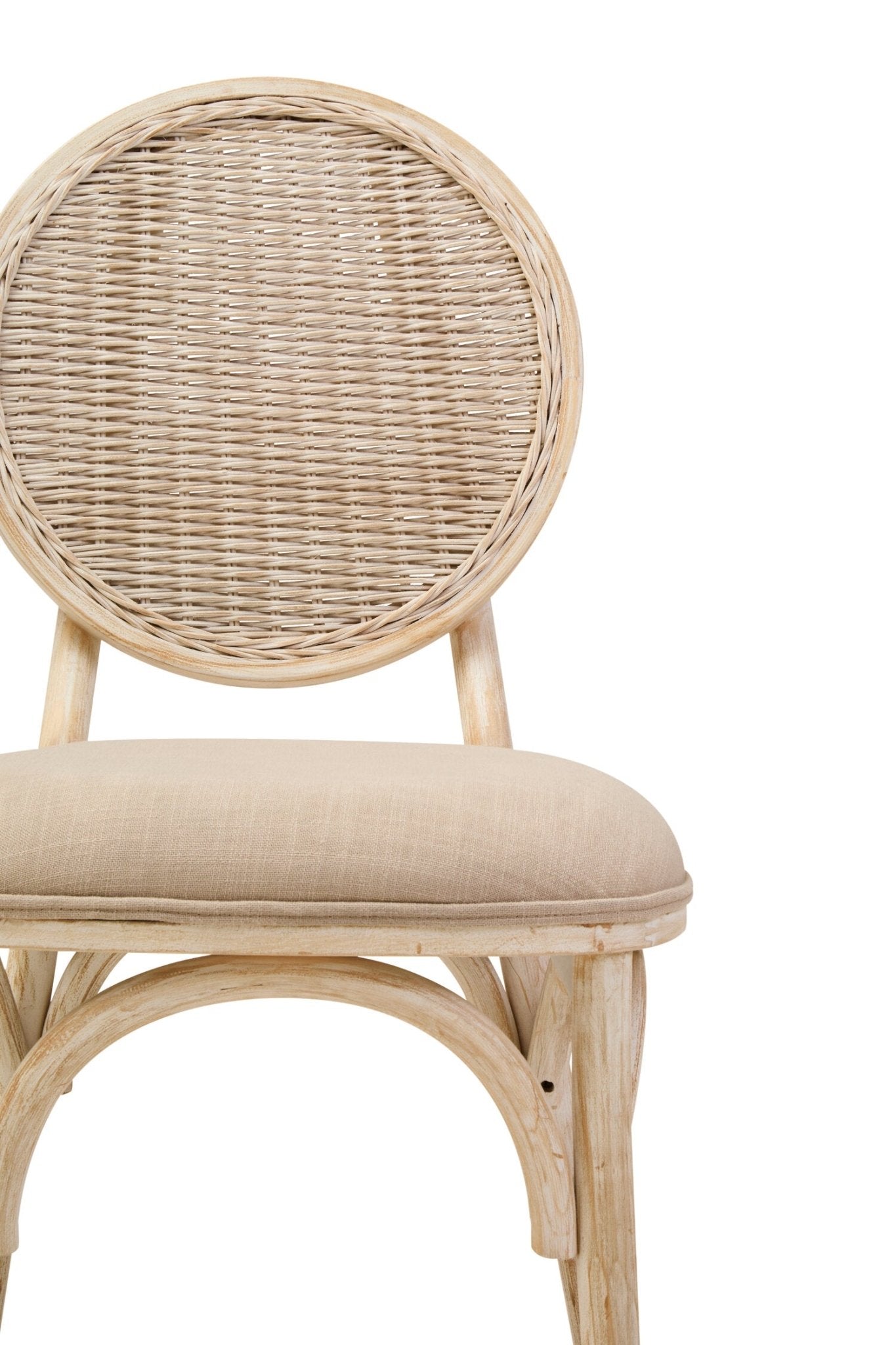 Cebu White Wash Elm Wood Dining Chair | Luxury Home Accessories | Heulog Glow
