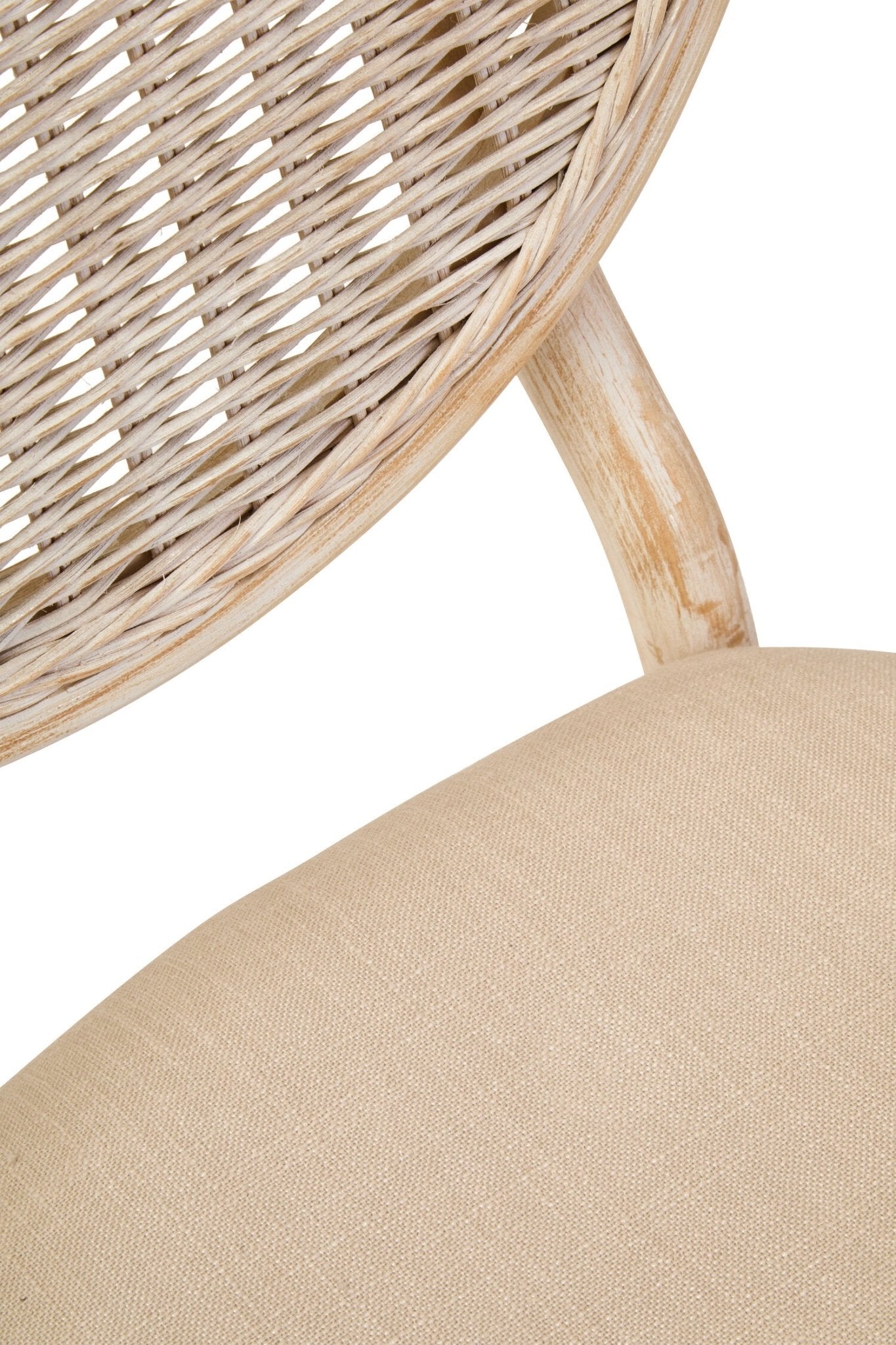 Cebu White Wash Elm Wood Dining Chair | Luxury Home Accessories | Heulog Glow