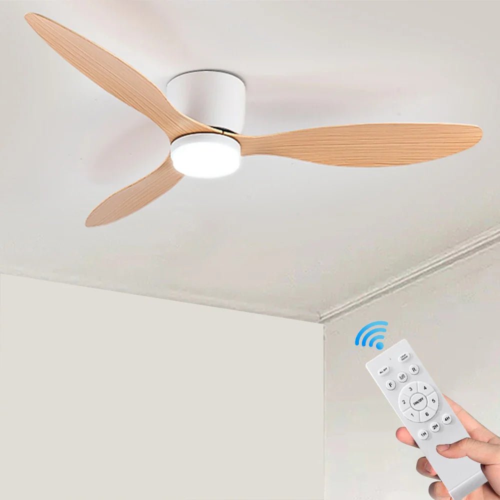 Ceiling Fan With Light, 6-speed choice, Reversible DC motor | Luxury Home Accessories | Heulog Glow