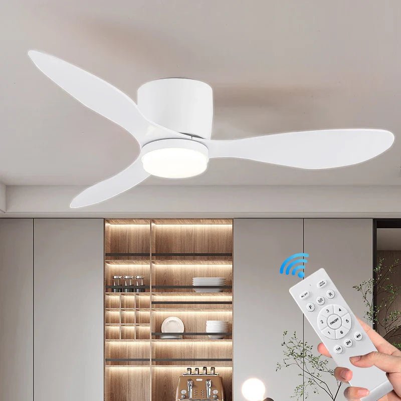 Ceiling Fan With Light, 6-speed choice, Reversible DC motor | Luxury Home Accessories | Heulog Glow
