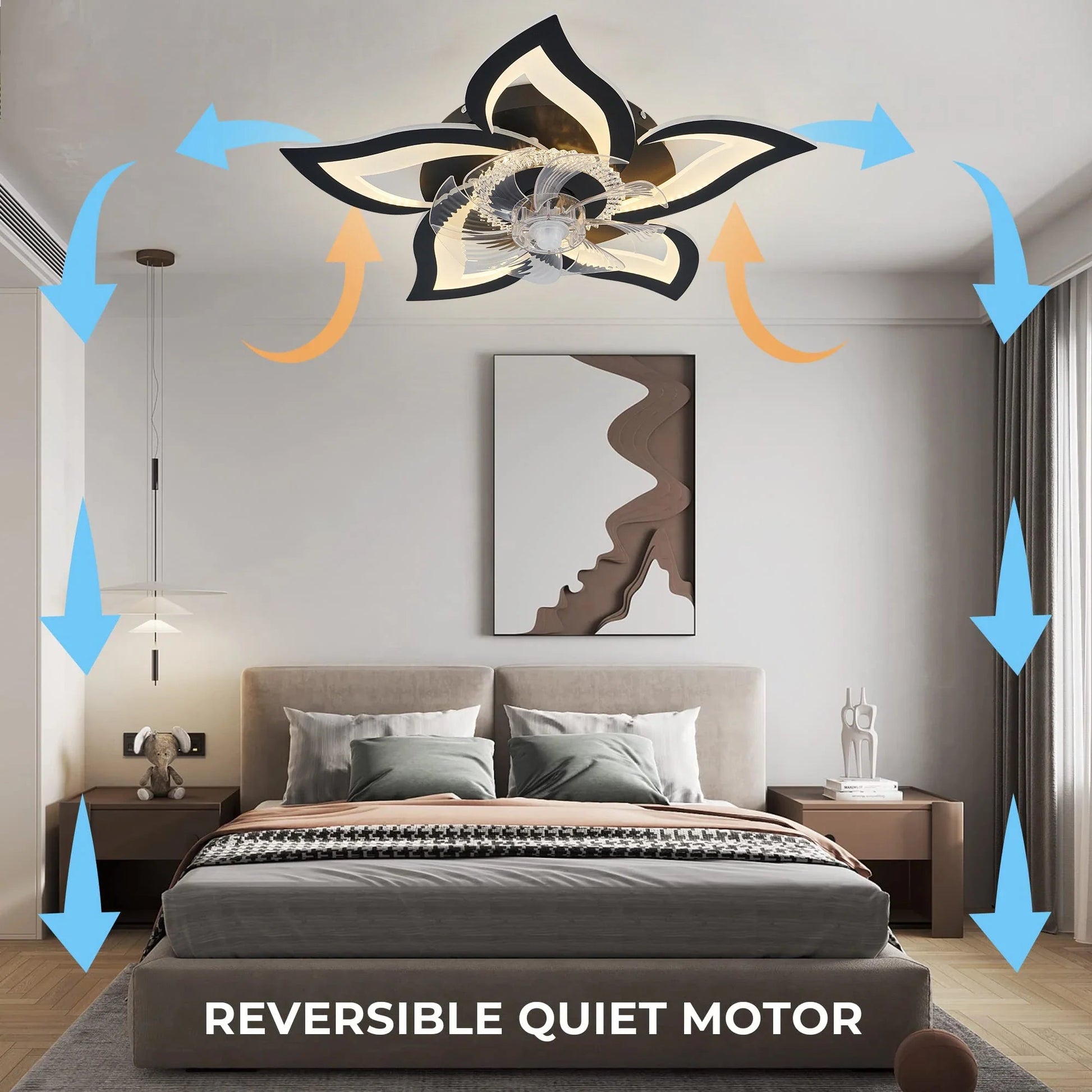 Ceiling Fans With Lights Smart Switch Modern Led Ceiling Fan Lamp | Luxury Home Accessories | Heulog Glow
