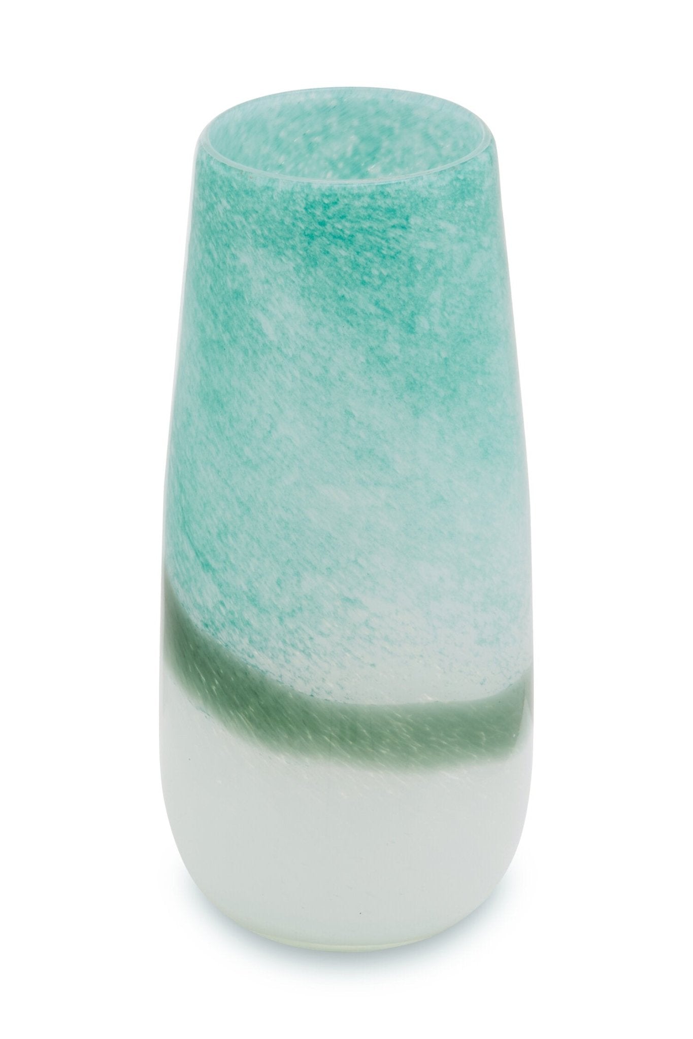 Celia Large Turquoise and White Ombre Vase | Luxury Home Accessories | Heulog Glow