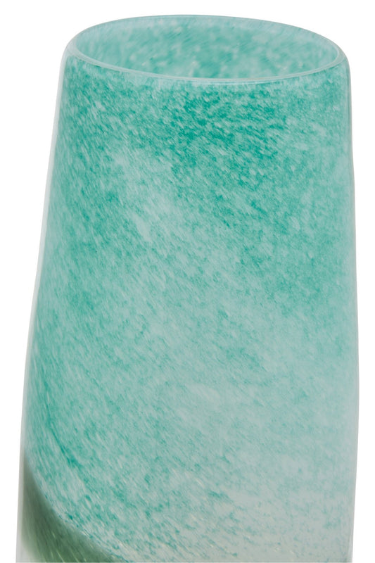 Celia Large Turquoise and White Ombre Vase | Luxury Home Accessories | Heulog Glow