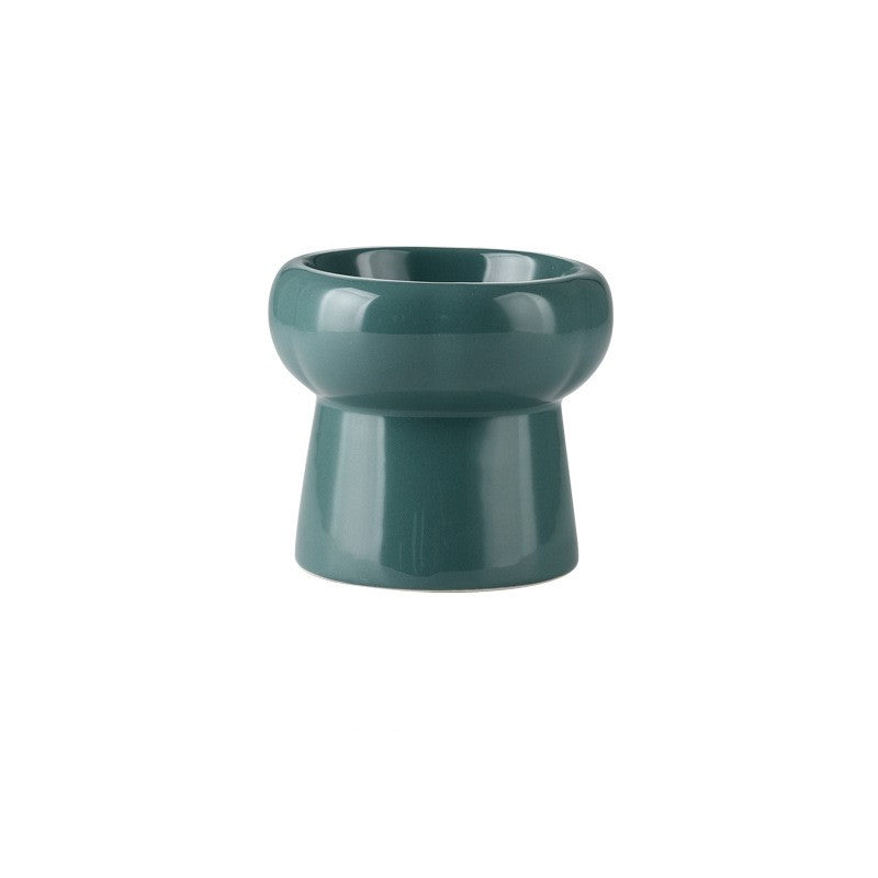 Ceramic cat bowl protects cervical spine high feet | Luxury Home Accessories | Heulog Glow