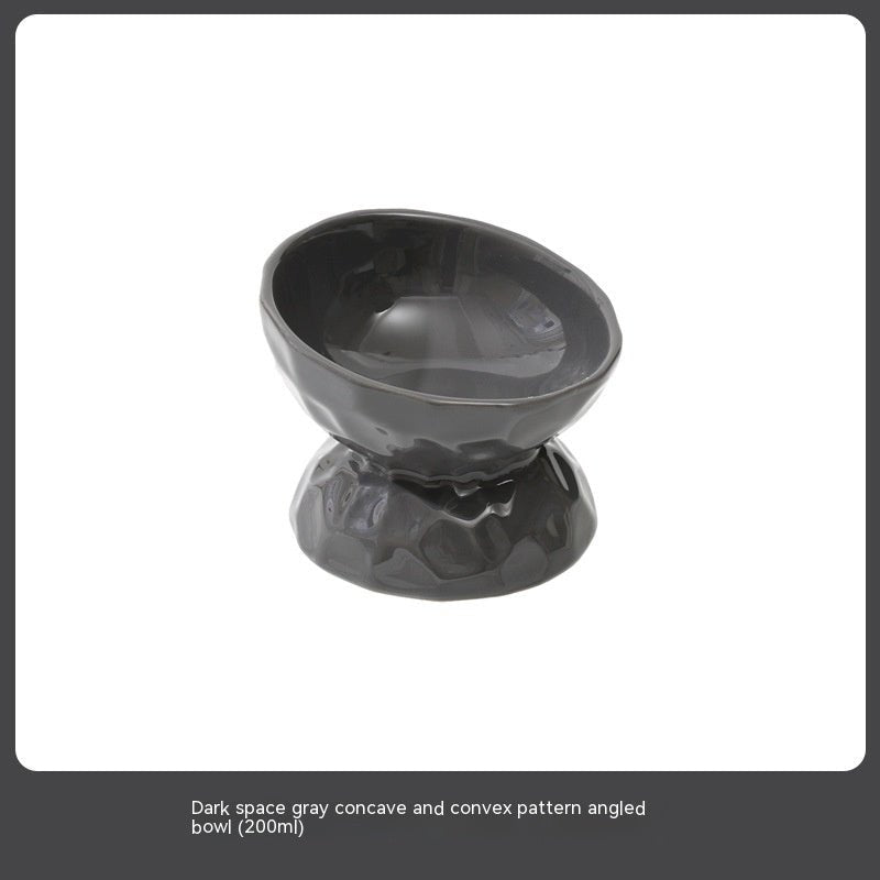Ceramic High Leg Cervical Support Oblique Bowl | Luxury Home Accessories | Heulog Glow