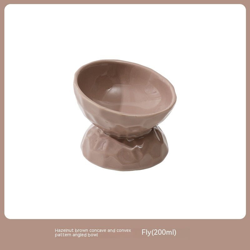 Ceramic High Leg Cervical Support Oblique Bowl | Luxury Home Accessories | Heulog Glow
