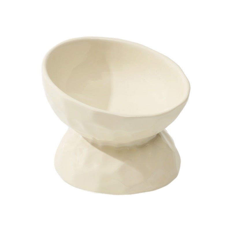 Ceramic High Leg Cervical Support Oblique Bowl | Luxury Home Accessories | Heulog Glow