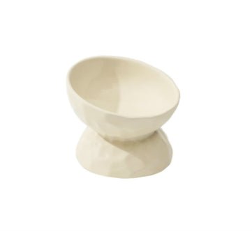 Ceramic High Leg Cervical Support Oblique Bowl | Luxury Home Accessories | Heulog Glow