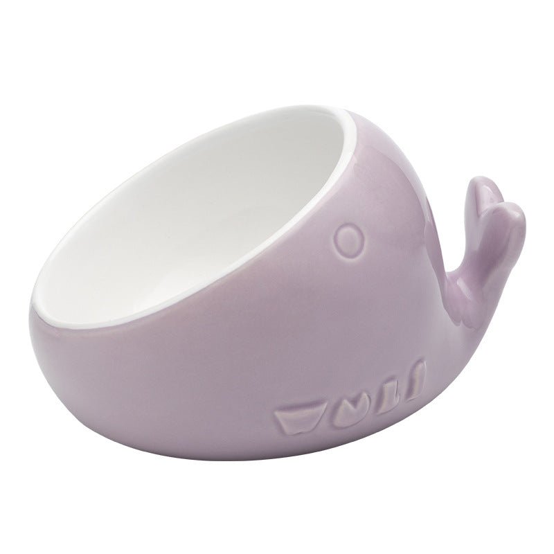 Ceramic pet bowl oblique mouth cat bowl | Luxury Home Accessories | Heulog Glow